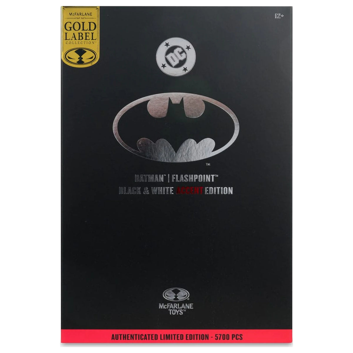 McFarlane Toys DC Multiverse Batman Flashpoint Black & White Accent Gold Label 18 cm Action Figure