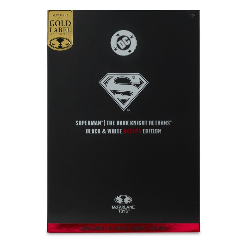 McFarlane Toys DC Multiverse Superman The Dark Knight Returns Black & White Accent Edition Gold Label 7-Inch Action Figure