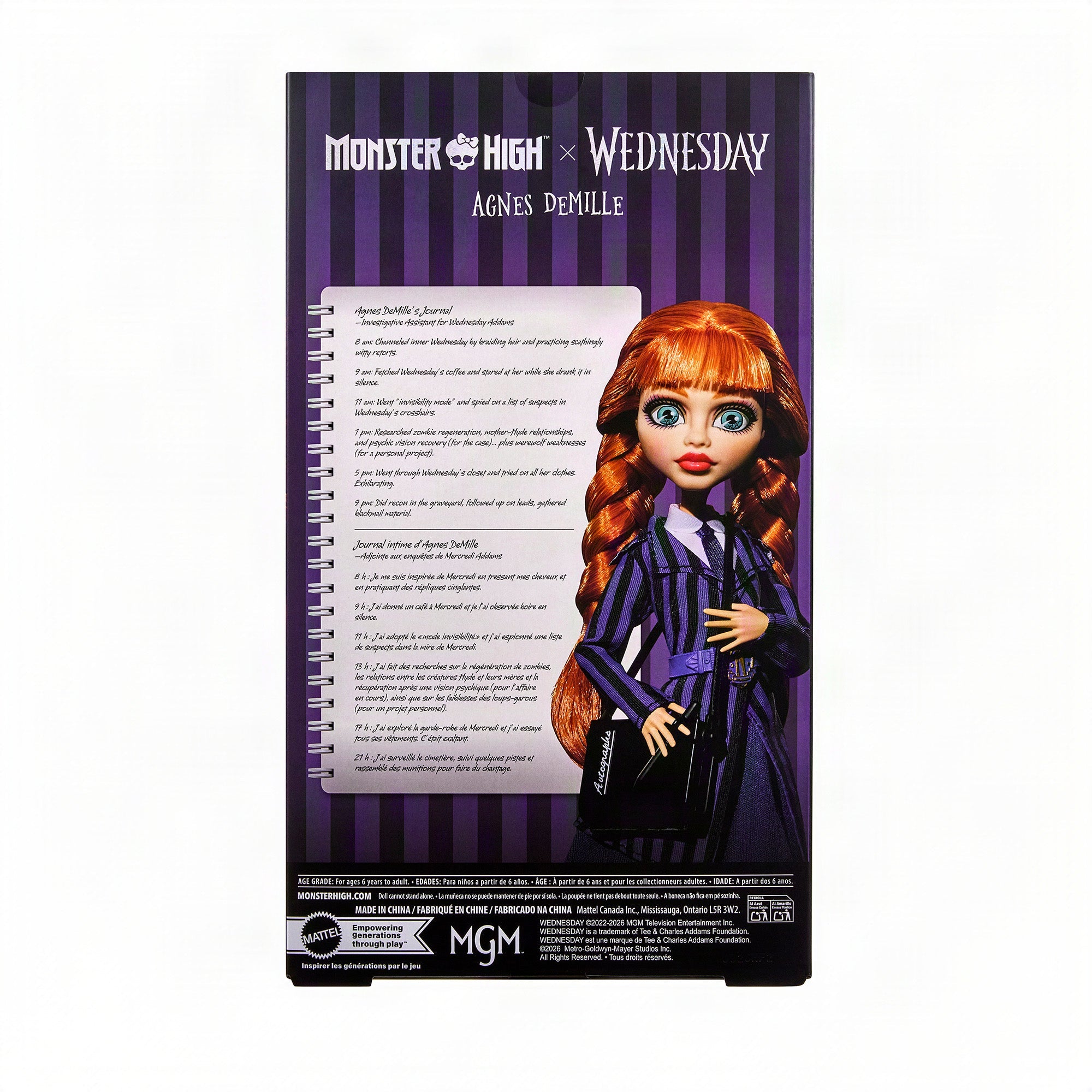 Monster High x Wednesday Agnes DeMille Collectable Doll