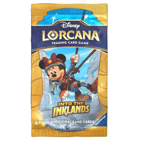 Disney Lorcana TCG: Into the Inklands Booster Packs (1 pack selected at Random) - Limit to 6 per customer (excess orders will be cancelled) 4050368982865