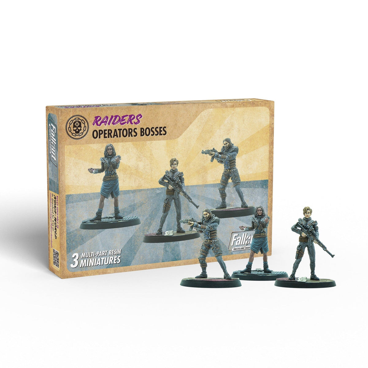 Fallout: Wasteland Warfare – Raiders: Operators Bosses Miniatures Set