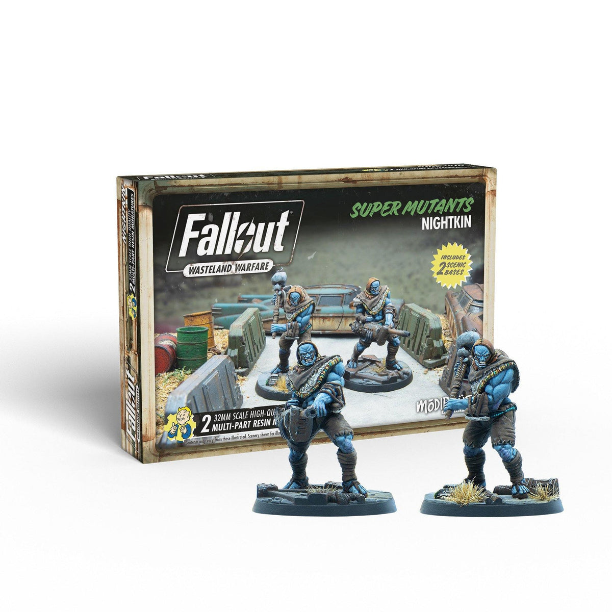 Fallout: Wasteland Warfare – Super Mutants: Nightkin Miniatures