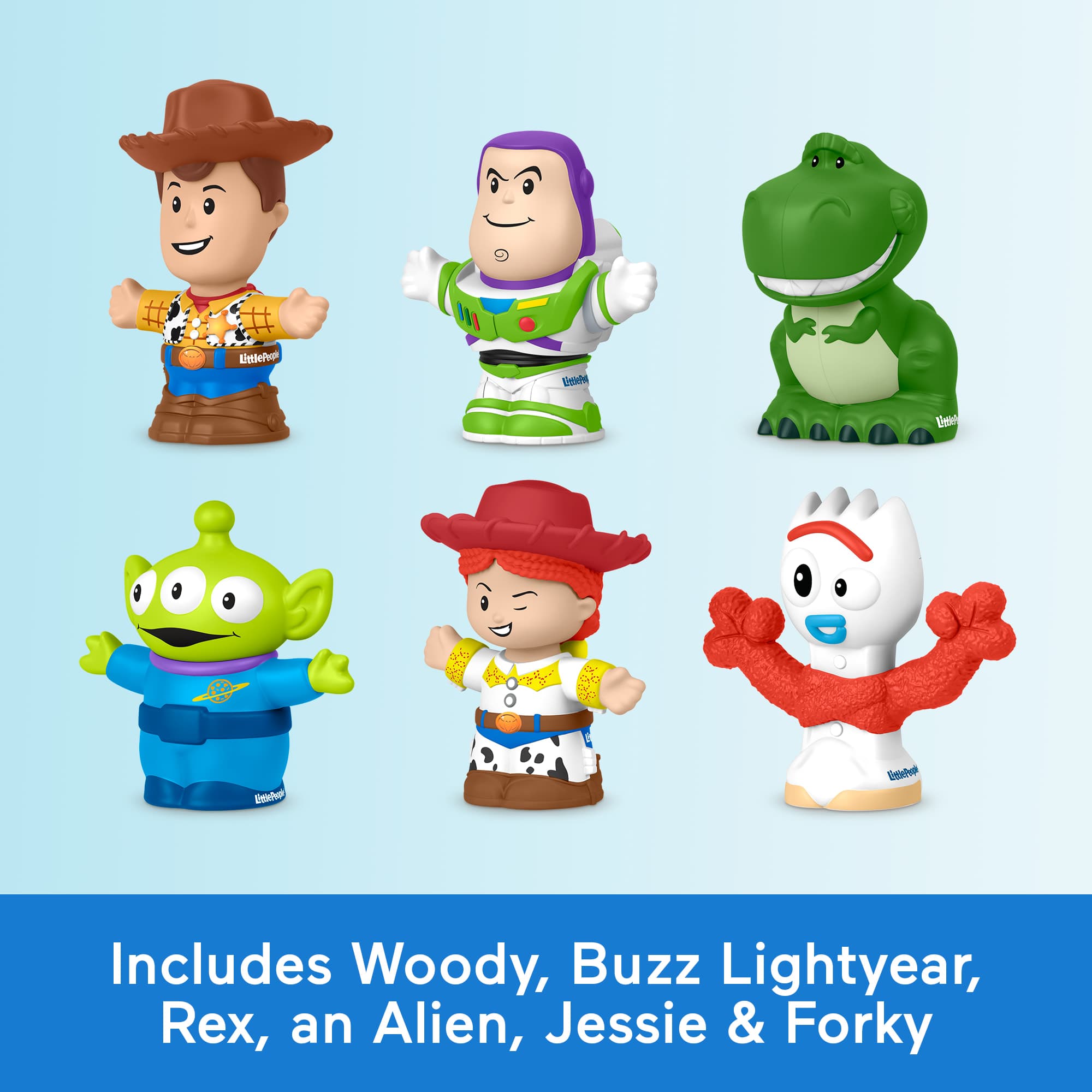 Fisher-Price Little People Disney Pixar Toy Story 6-Piece Figure Set 194735367597