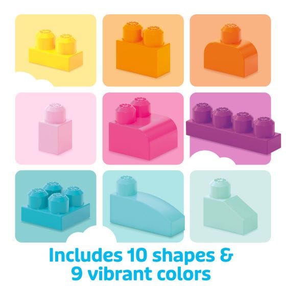 Fisher Price - Mega Bloks Big Building Bag - Pink 065541084179