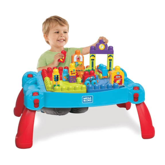 Fisher Price: Mega Bloks Build n Learn Table 0887961515077