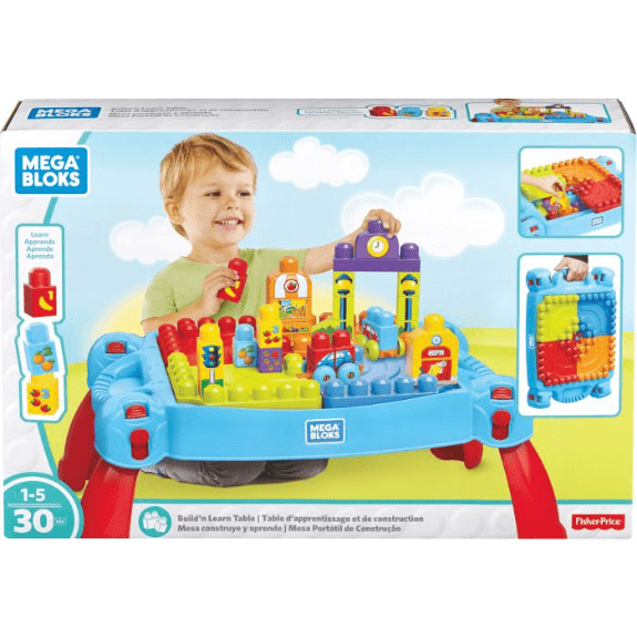 Fisher price mega bloks clearance build n learn table