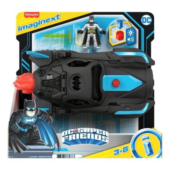 Fisher Price: Imaginext DC Super Friends Lights & Sounds Batmobile 194735060870