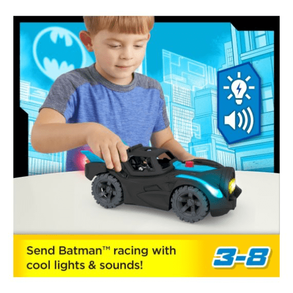 Fisher Price: Imaginext DC Super Friends Lights & Sounds Batmobile 194735060870