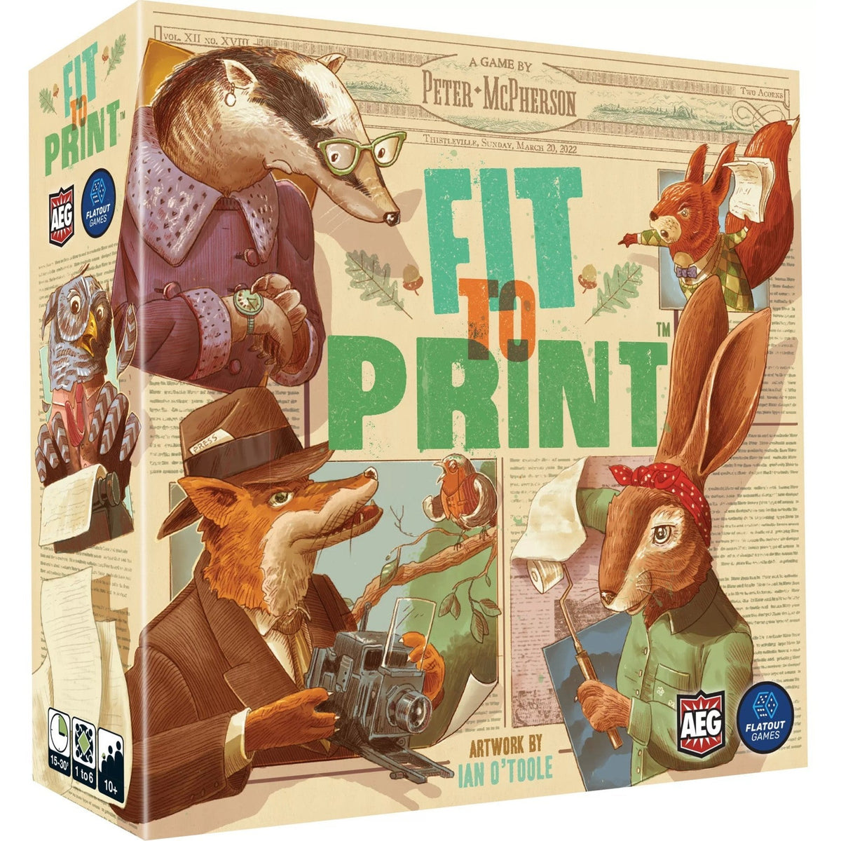 Fit to Print Board Game