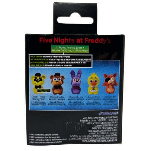 Five Nights At Freddy's - 4" Mini Plush Blind Boxes - 1 chosen at random 191726827023