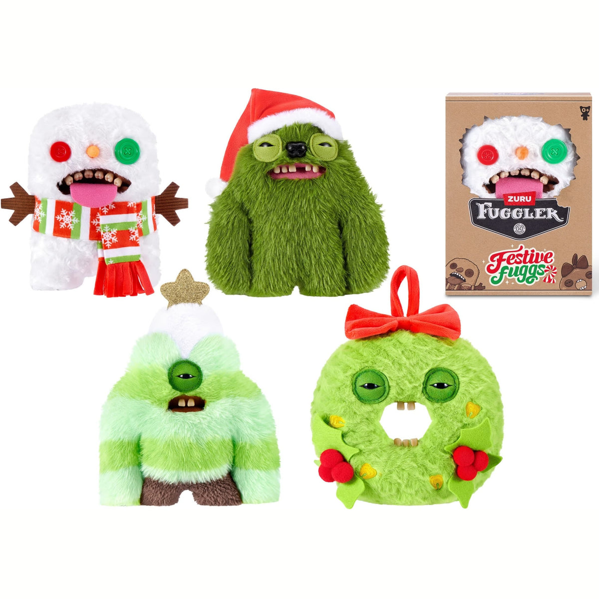 Fuggler - Festive Fugg 9-Inch (22cm) Plush Soft Toy - Series 2 | Choose Your Character