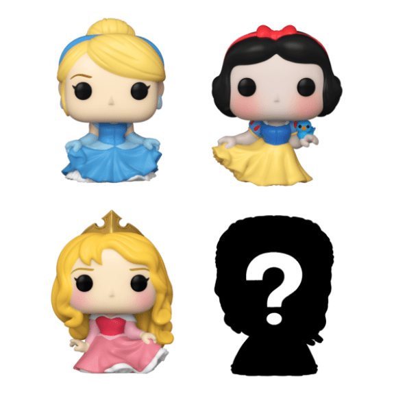 Funko Bitty POP 4 Pack: Disney Princess Asst