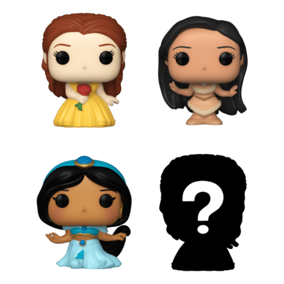 Funko Bitty POP 4 Pack: Disney Princess Asst