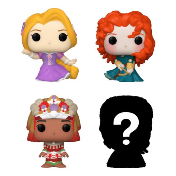 Funko Bitty POP 4 Pack: Disney Princess Asst