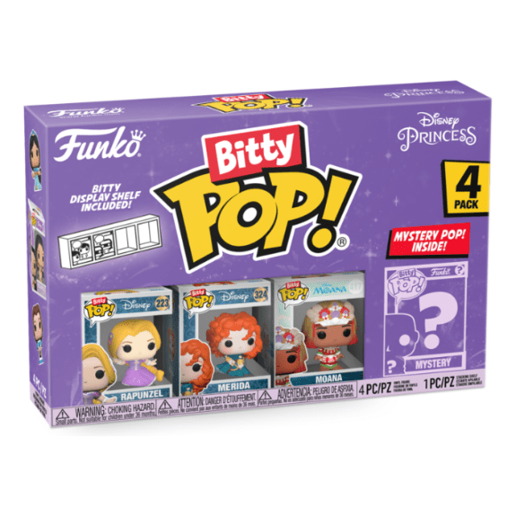 Funko Bitty POP 4 Pack: Disney Princess Asst