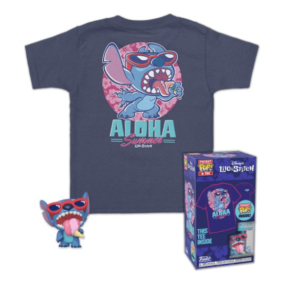Funko Pocket Pop! & Tee - Disney - Summer Stitch 889698634984