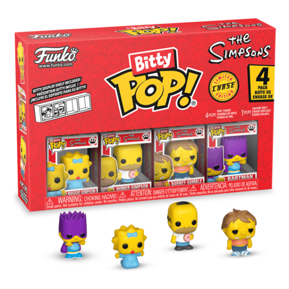 Bitty Pop! - The Simpsons - 4 Pack (Choose your Chase)
