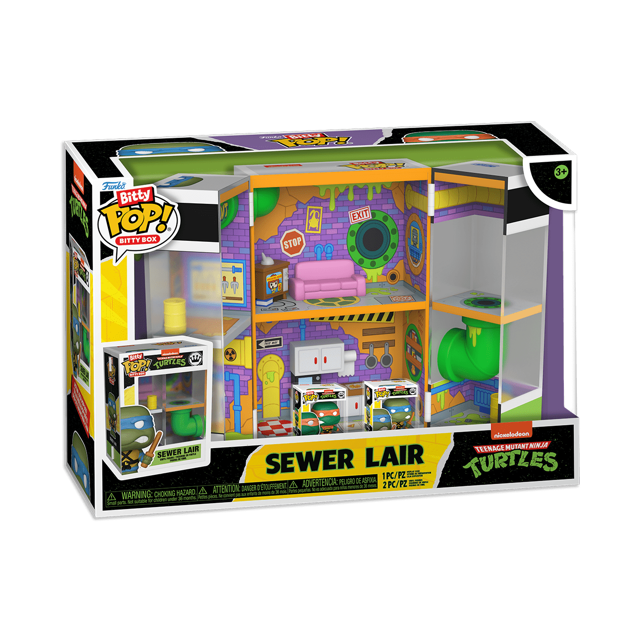 Funko – Bitty Boxes! – Teenage Mutant Ninja Turtles – Sewer Lair 889698855372