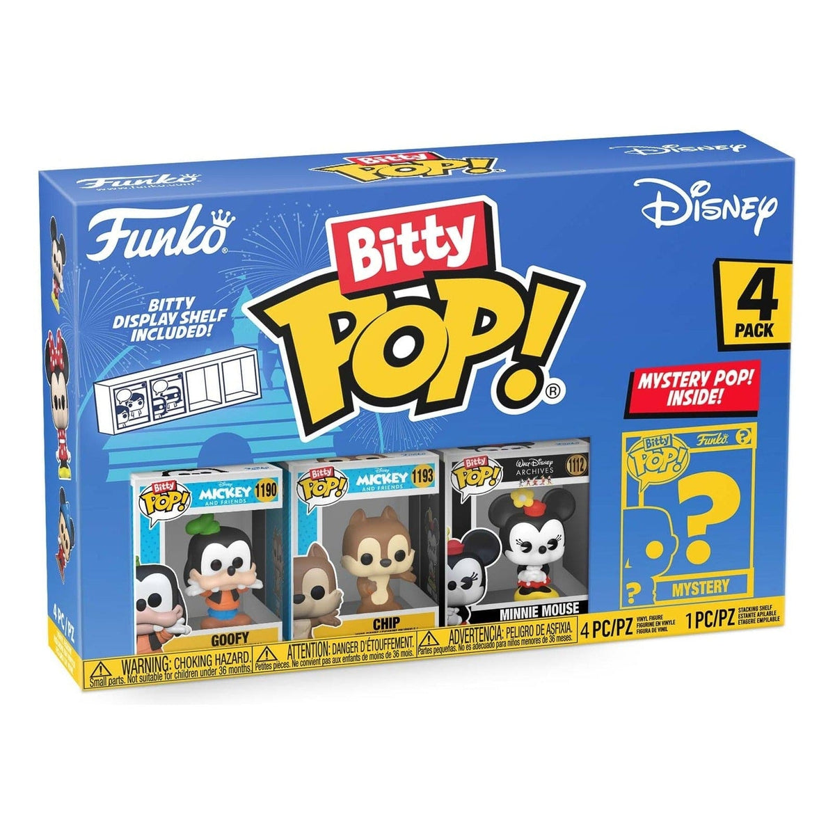 Funko Bitty POP: Disney Classic Asst S1 4 Pack Collection 889698763400