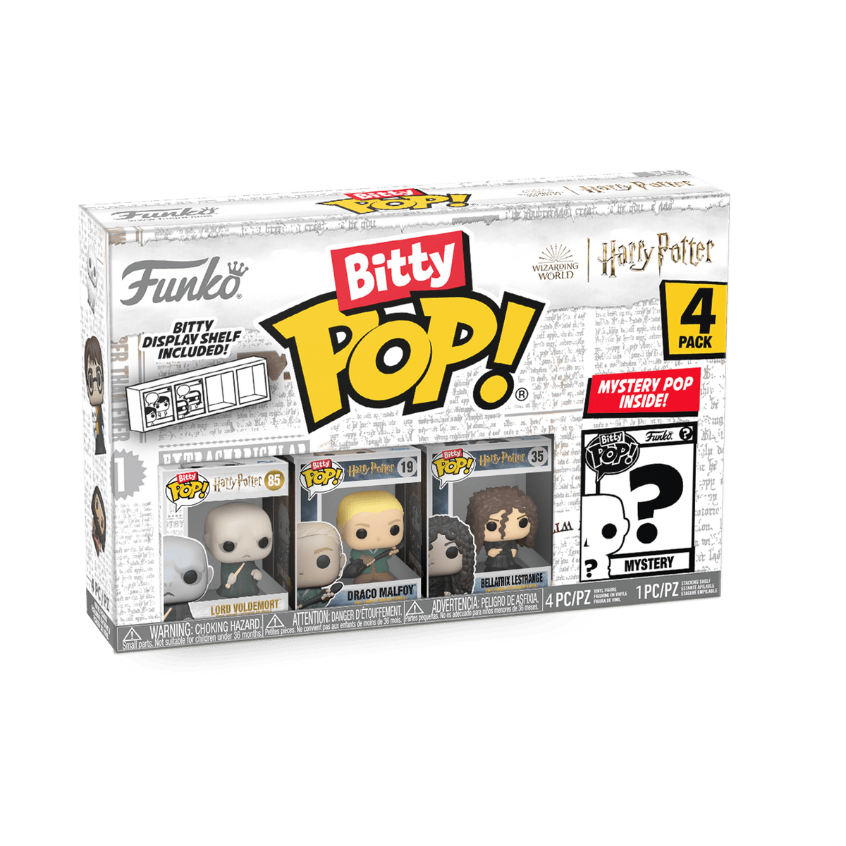 Funko Bitty POP: Harry Potter - Voldemort 4 Pack Figures 889698713184
