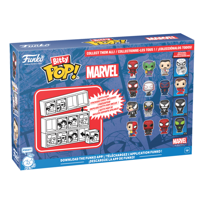 Funko – Bitty Pop! – Marvel – Spider-Man Miles Morales 4 Pack 889698857024