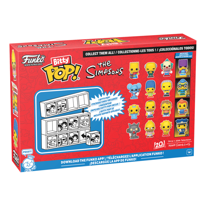 Funko – Bitty Pop! – The Simpsons – Scratchy 4 Pack 889698857109
