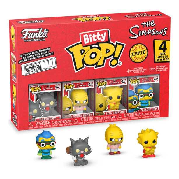 Funko – Bitty Pop! – The Simpsons – Scratchy 4 Pack 889698857109