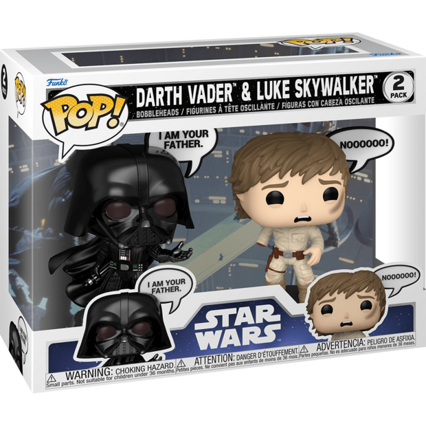Funko Pop! 2-Pack - Star Wars - Darth Vader & Luke Skyw 889698835947