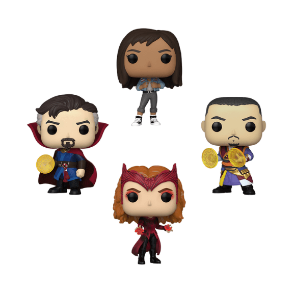 Funko Pop! Doctor Strange 4 Pack - Doctor Strange, America Chavez, Scarlet Witch, Wong 889698691178