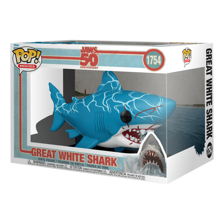Funko Pop! Super 6in - Jaws - Great White Shark Retro