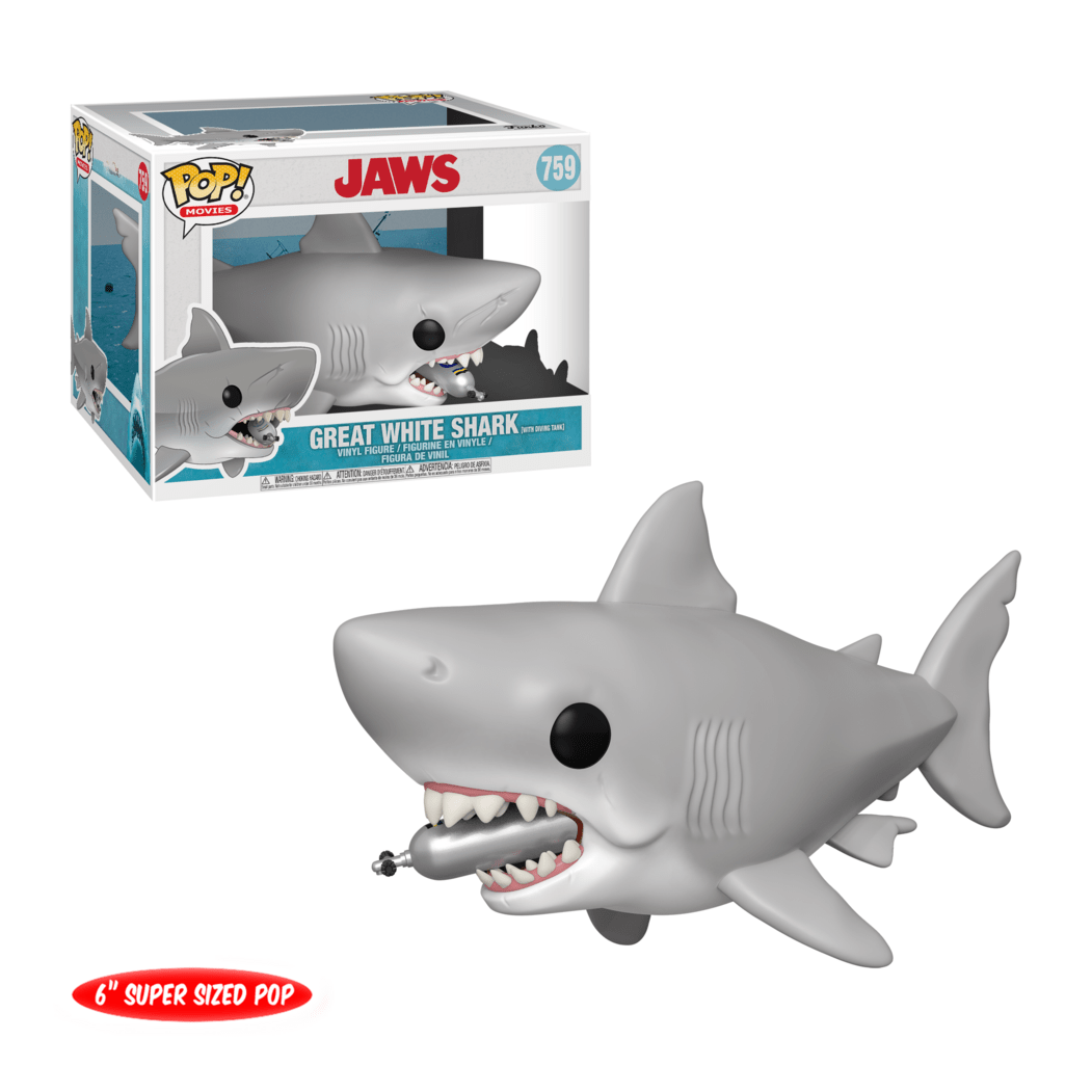 Funko Pop! Super 6in - Jaws - Jaws w/Diving Tank 889698385671