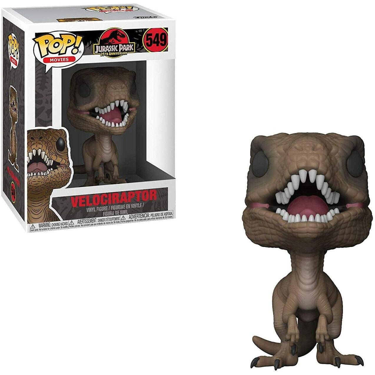 Funko – Pop! Vinyl – Jurassic Park – Velociraptor Figure 889698267359