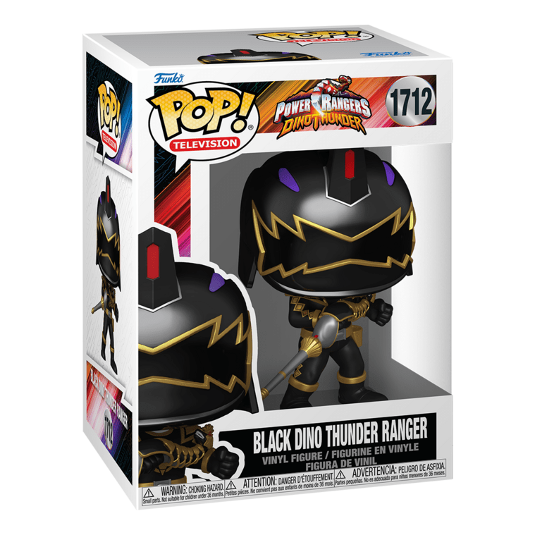 Funko Pop Vinyl Power Rangers DT Black Dino Ranger