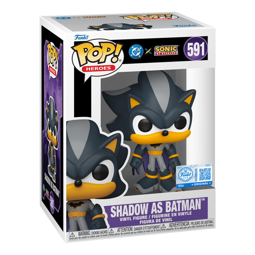 Funko – Pop Vinyl – Sonic x JLA – Shadow Batman – Figure