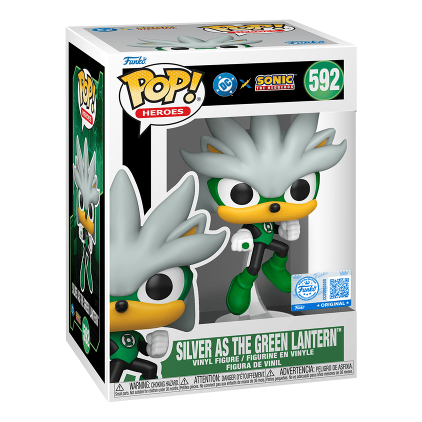 Funko – Pop! Vinyl – Sonic X JLA – Silver Green Lantern