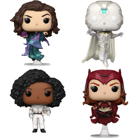 Funko Pop! Wanda Vision 4 Pack - Scarlet Witch, The Vision, Monica Rambeau and Agatha Harkness 889698691413