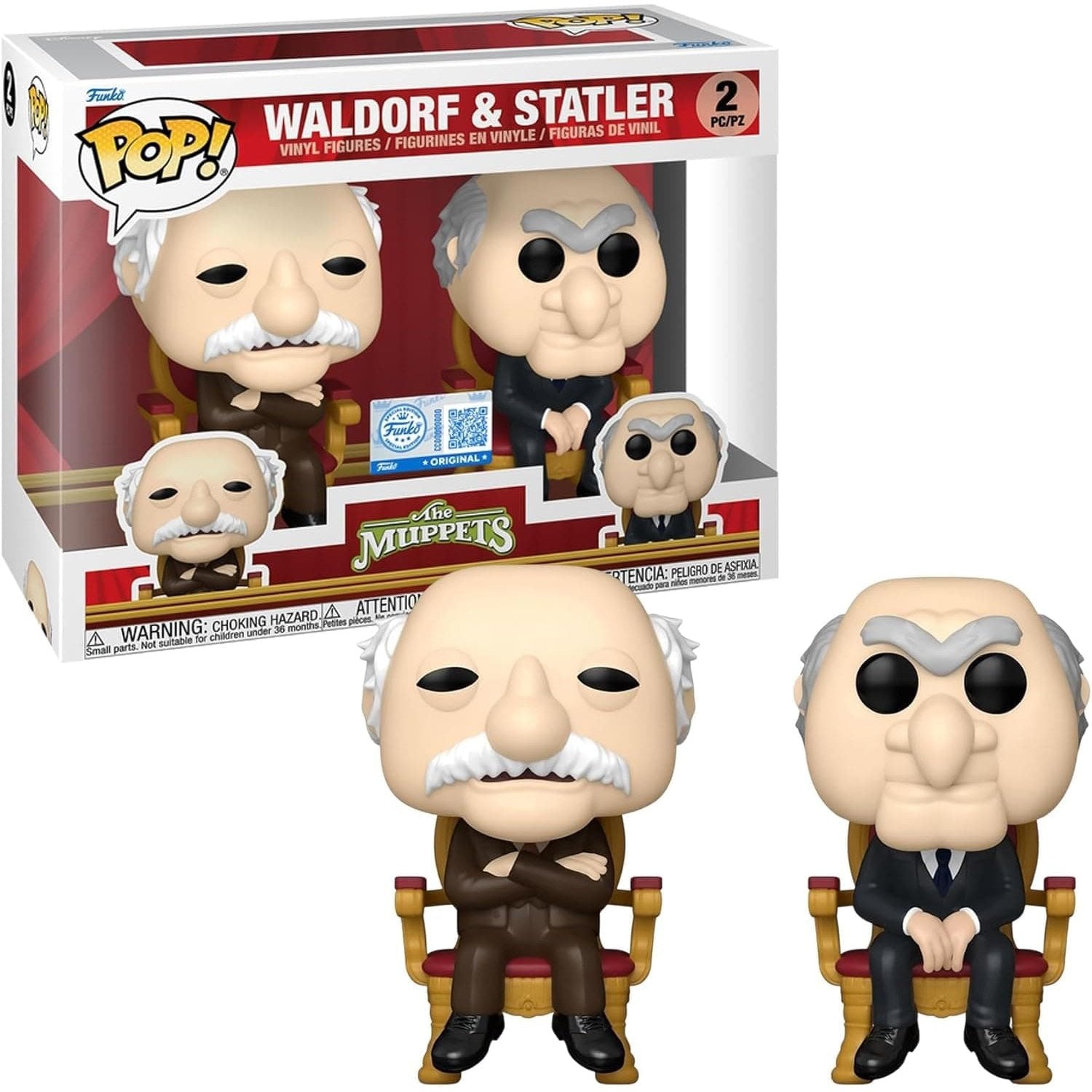 Pop! 2-Pack - The Muppets - Waldorf and Statler 889698884051