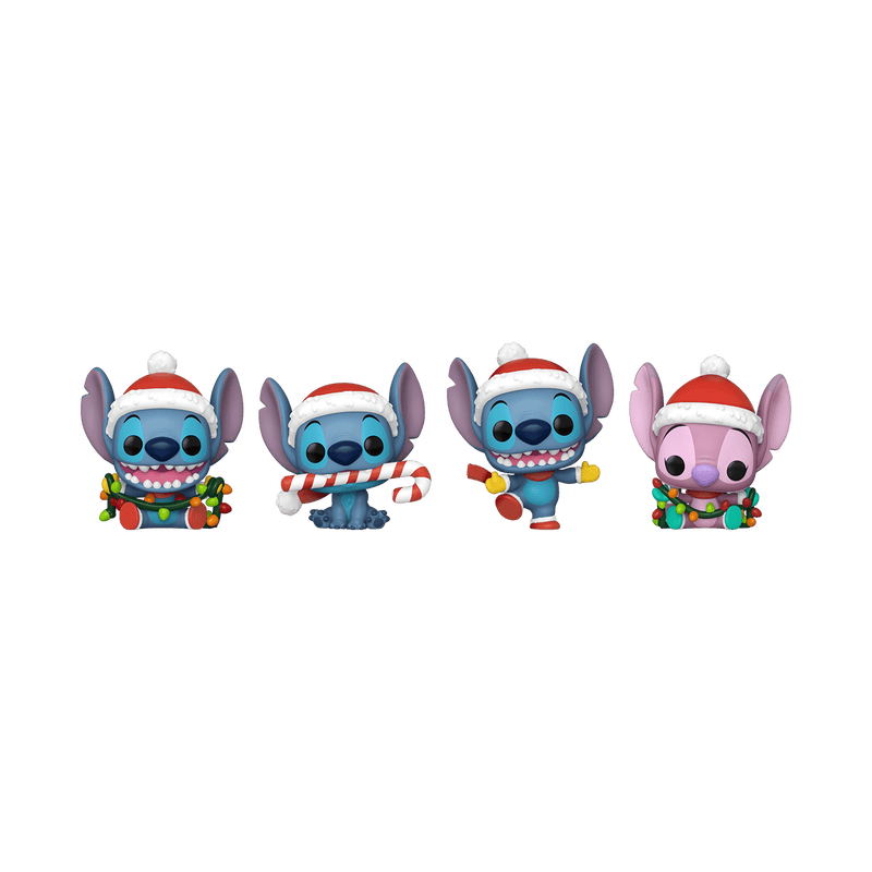 Pop! Keychain 4-Pack - Disney - Holiday Stitch 889698860925