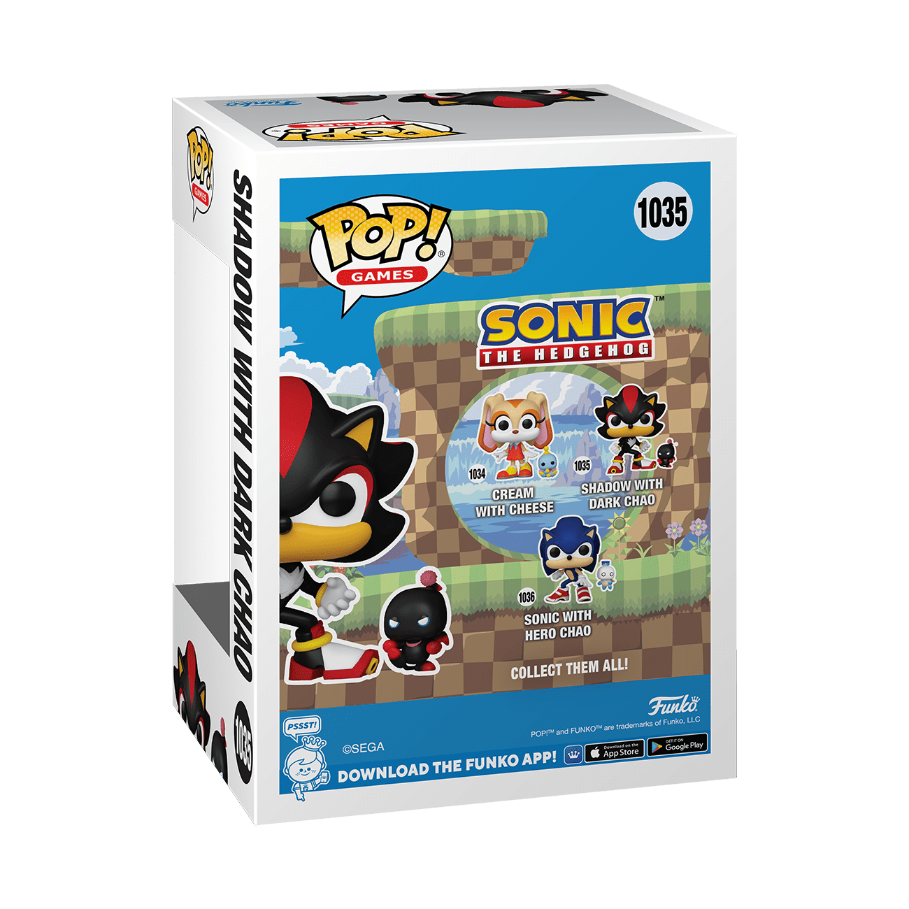 Pop! Vinyl - Sonic - Shadow w/ Dark Chao 889698803083
