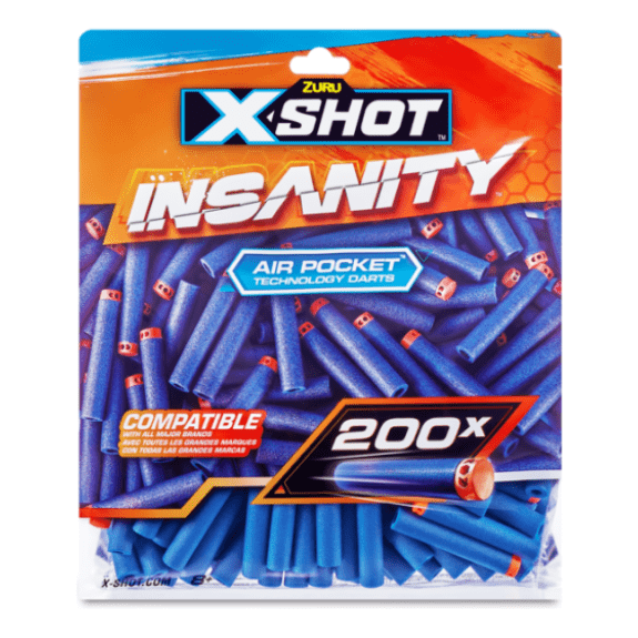 X-Shot Insanity 200 Pack Refill Darts