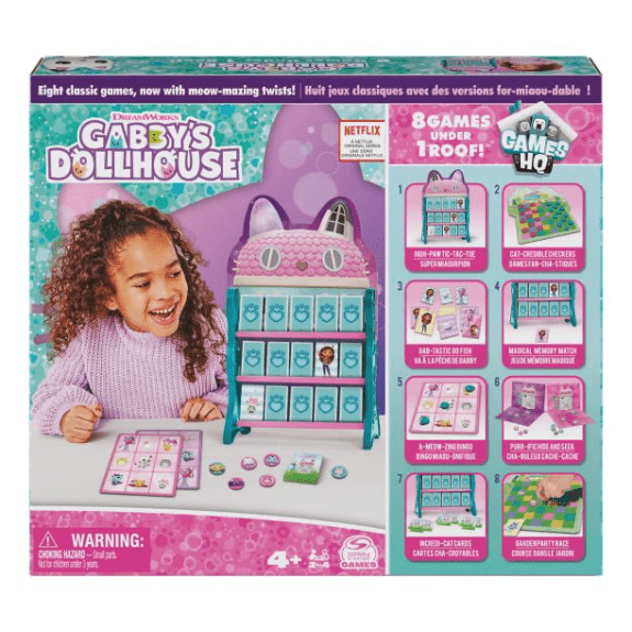 Gabby's Dollhouse: HQ Tic Tac Toe Memory Game 778988443361