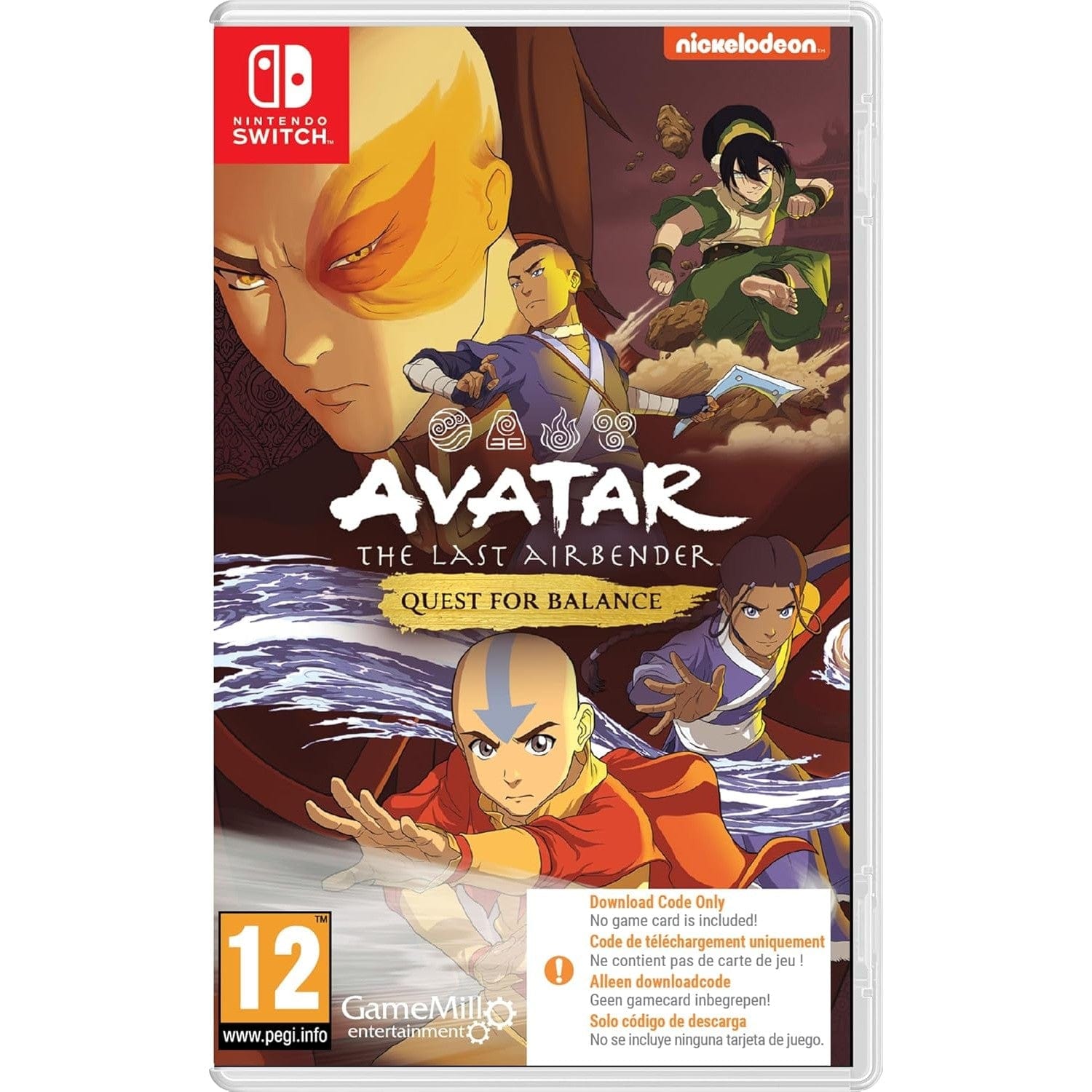 Avatar The Last Airbender Quest for Balance - Nintendo Switch (Code in Box) 5060968302429