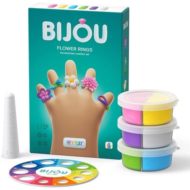 Hey Clay Bijou Flower Rings 5011666737815