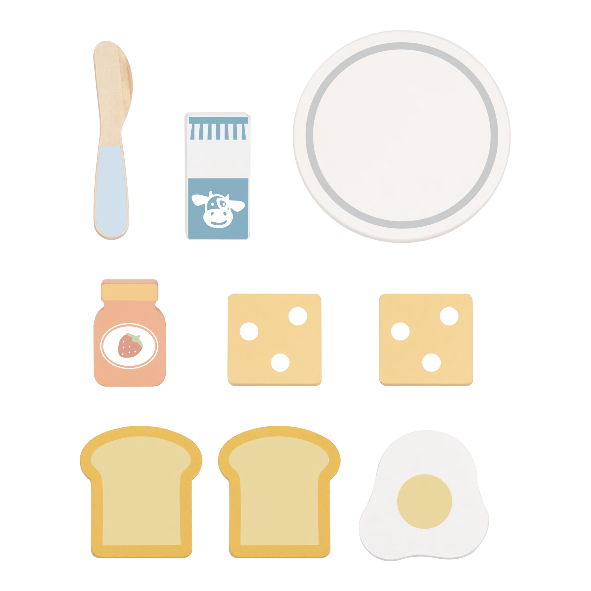 Hi Pando Wooden Toaster Set