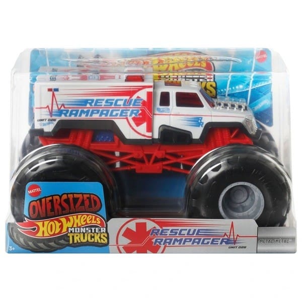Hot Wheels Monster Trucks 1:24 - Rescue Rampager 194735338566