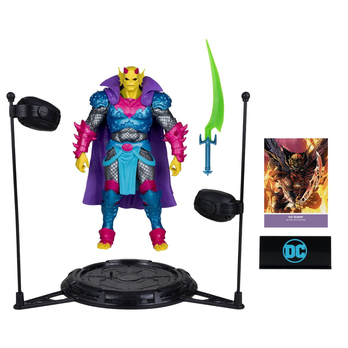 McFarlane Toys DC Multiverse The Demon (Demon Knights) Black Light Edition Gold Label 7-Inch Action Figure