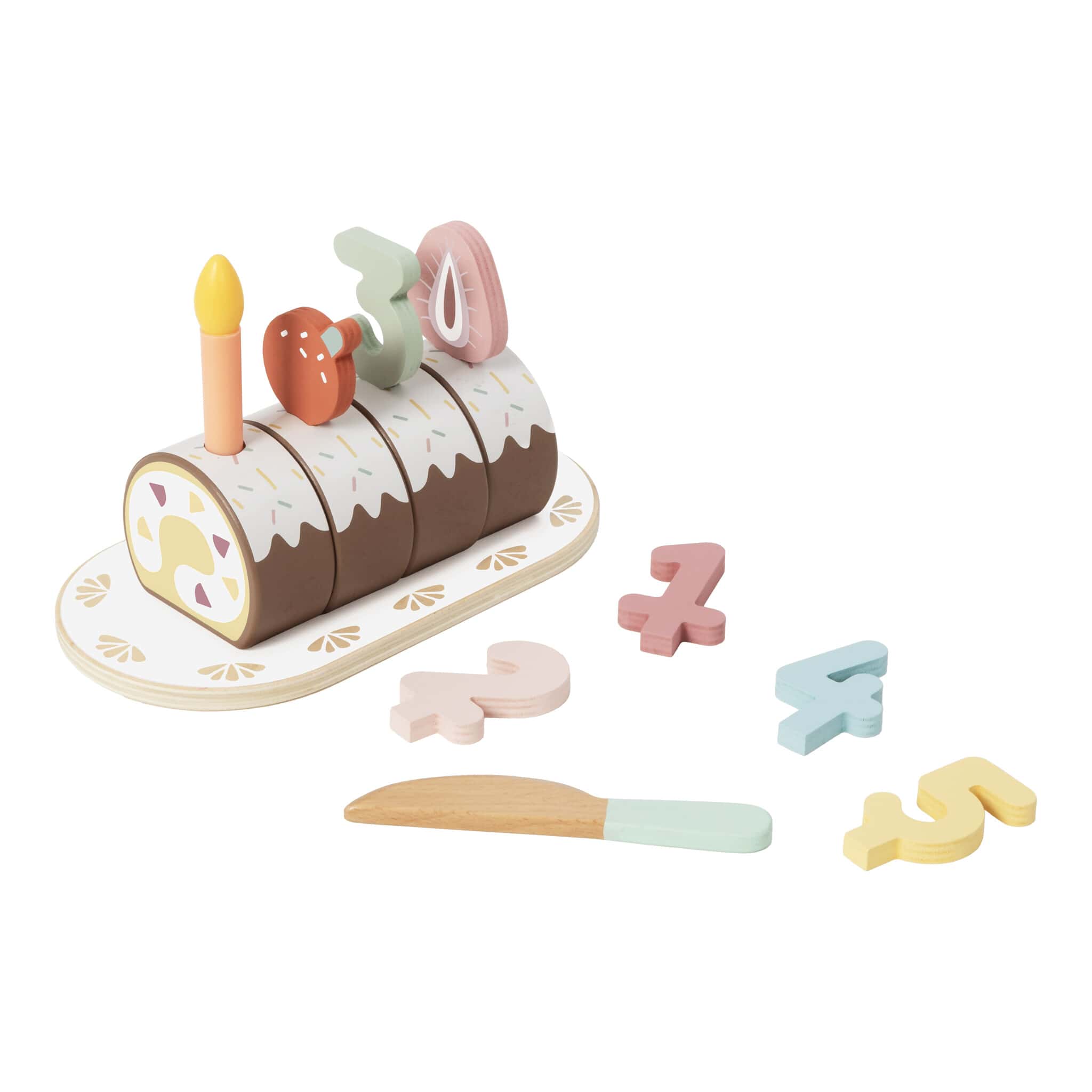 I'm Toy Wooden Swiss Roll Pretend Play Set