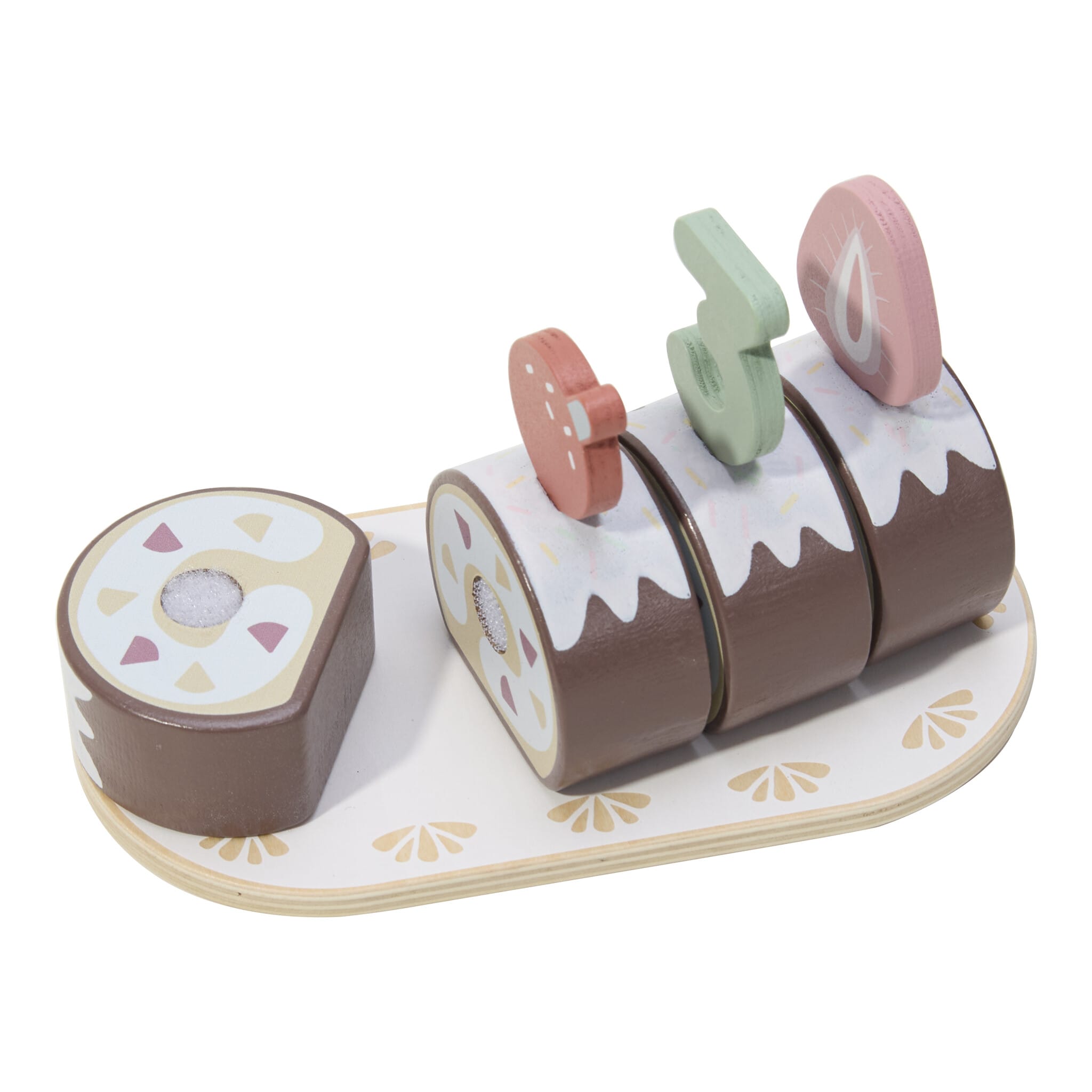 I'm Toy Wooden Swiss Roll Pretend Play Set