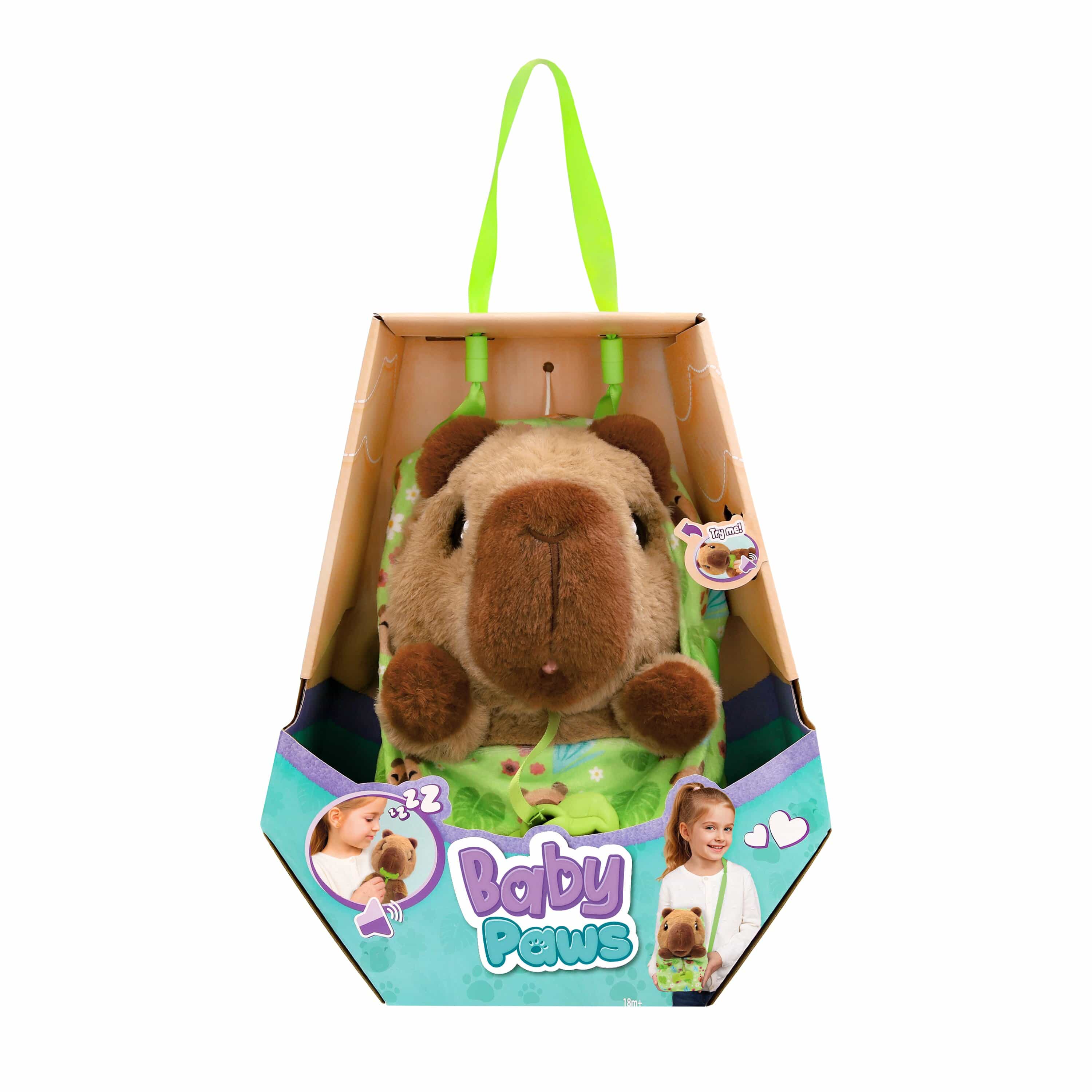 Baby Paws Capybara Feature Plush 24cm