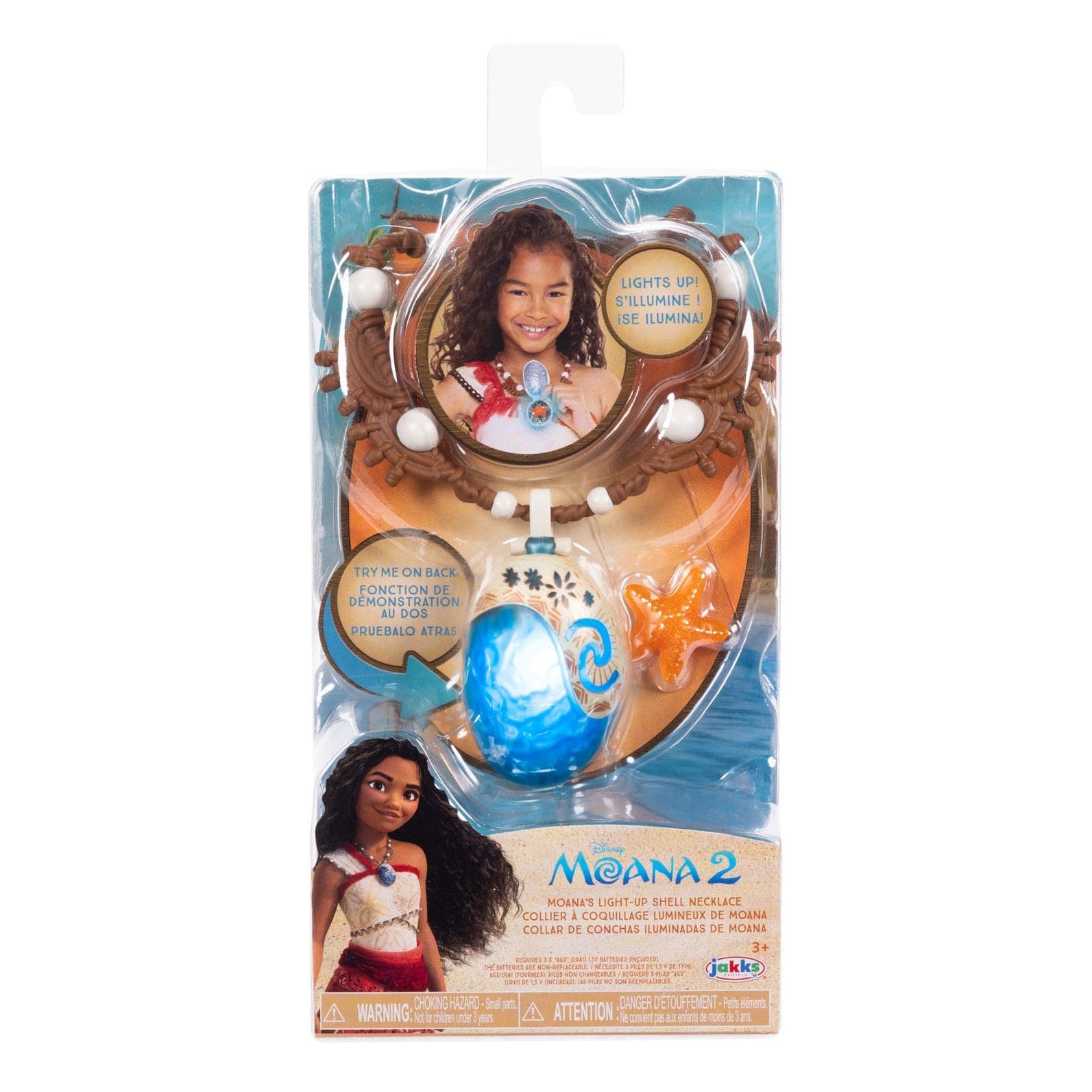 Moana　ケラスターゼ Moana 2 Moana's Light Up Sea Star Necklace | Lennie's Toys